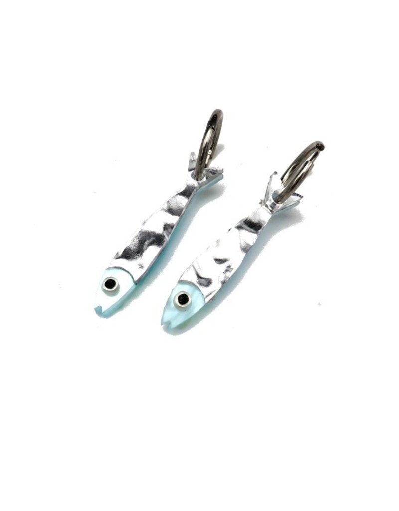 Dconstruct Sardine Earrings Silver- Small