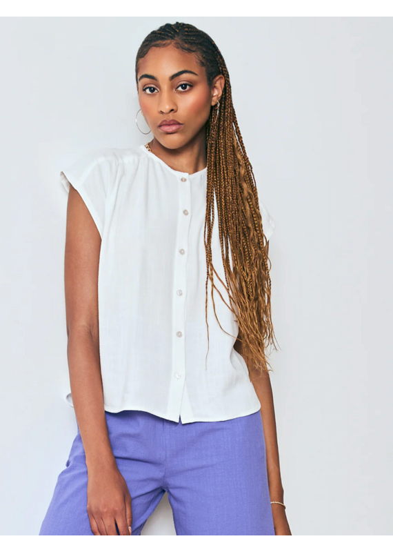 Dagg and Stacey Campbell Button Up-Chalk