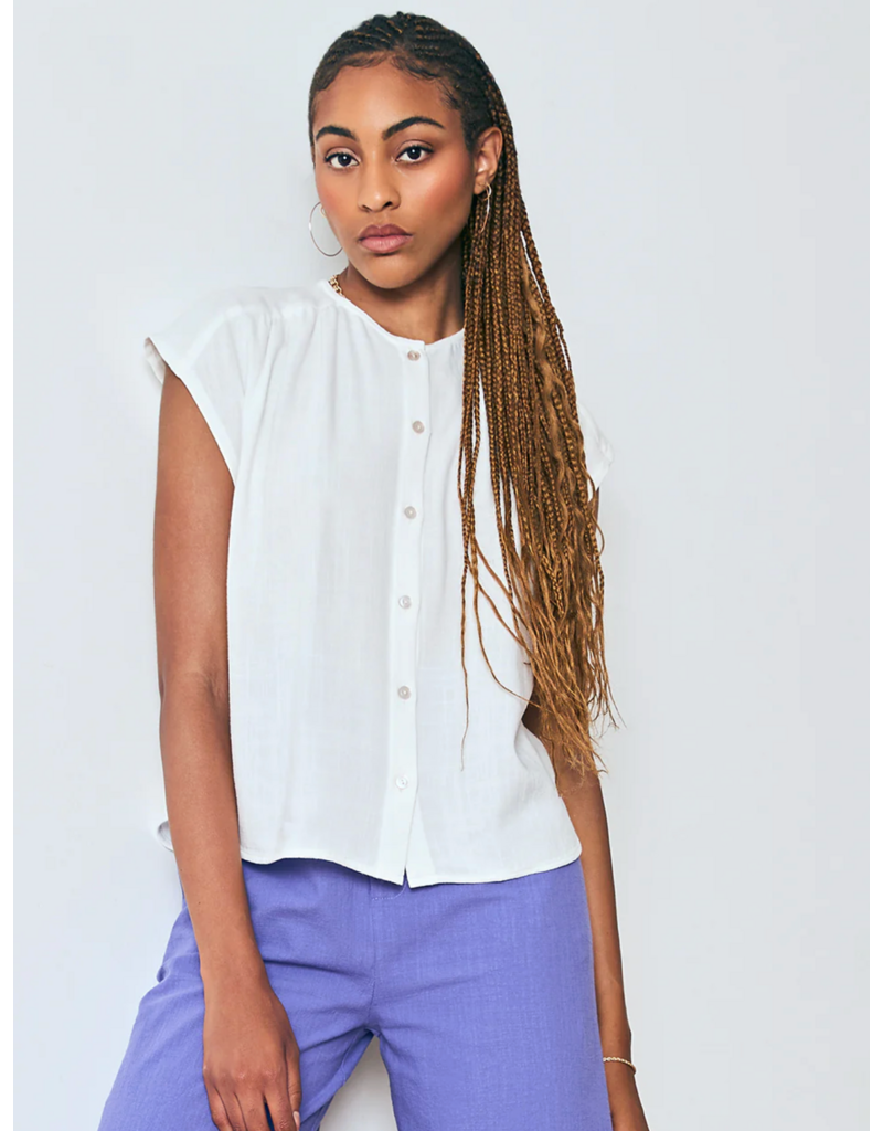 Dagg and Stacey Campbell Button Up-Chalk