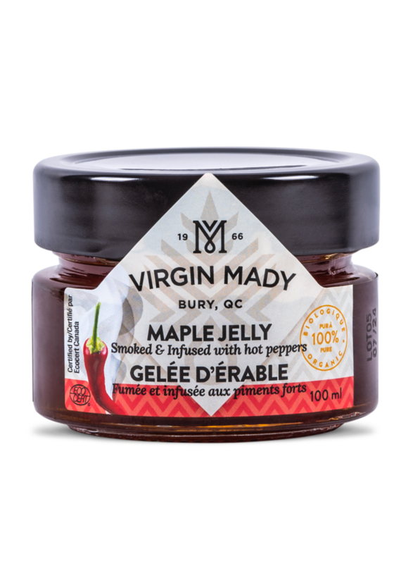 Virgin Mady Maple Jelly Smoked and Infused with Hot Peppers-100ml