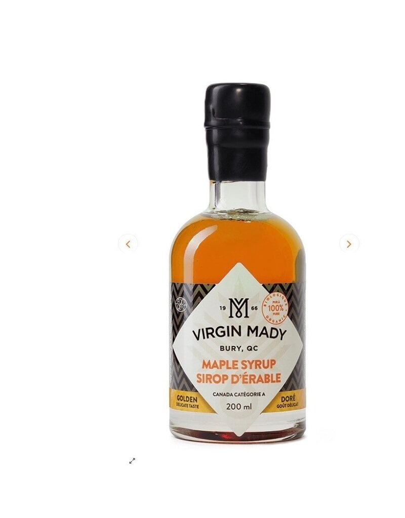 Virgin Mady Organic Maple Syrup Golden 200ml