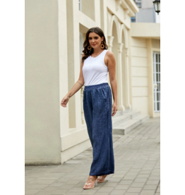 Orange Fashion Cold Wash Linen Pant