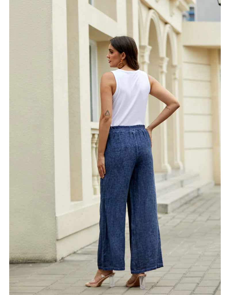 Orange Fashion Cold Wash Linen Pant