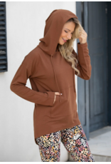 Orange Fashion Bamboo Hoodie-Cinnamon