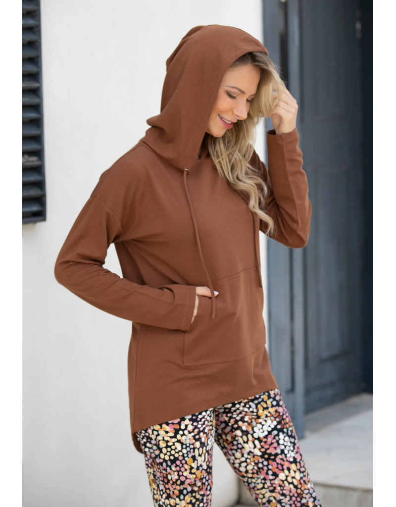 Orange Fashion Bamboo Hoodie-Cinnamon