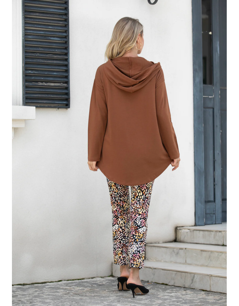 Orange Fashion Bamboo Hoodie-Cinnamon