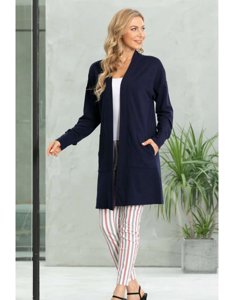 Orange Fashion Bamboo Boyfriend Cardigan