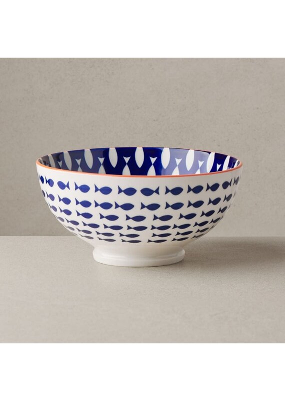 Torre & Tagus Kiri Porcelain  Bowl - Fish-56oz