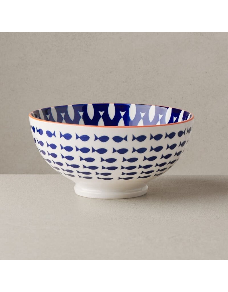 Torre & Tagus Kiri Porcelain  Bowl - Fish-56oz