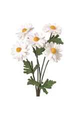 MODWOOL Felt Floral Stem White Daisy-16"
