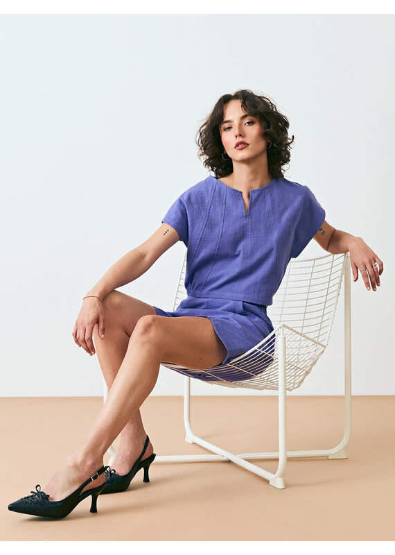 Dagg and Stacey Annette Top-Mystic Purple