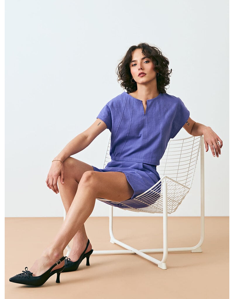 Dagg and Stacey Annette Top-Mystic Purple