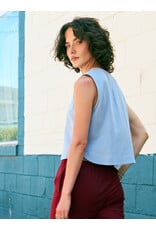 Dagg and Stacey Gilmour Button Up-Blue Aura