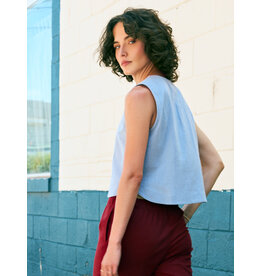 Dagg and Stacey Gilmour Button Up-Blue Aura