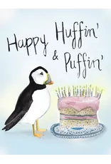 Sarah Duggan Huffin and Puffin Greeting Crad