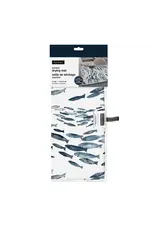 Harman Fishes Printed Drying Mat Blue