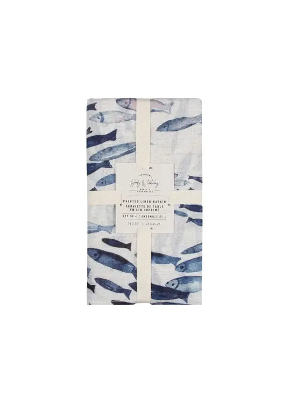 Harman Fishes Napkin-Set Of 4