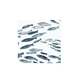 Harman Fishes Printed Cocktail Napkin-20Pk