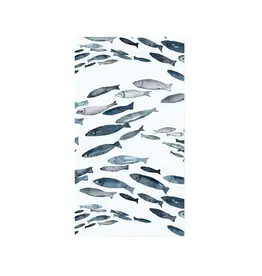 Harman Fishes Printed Guest Napkin-16Pk