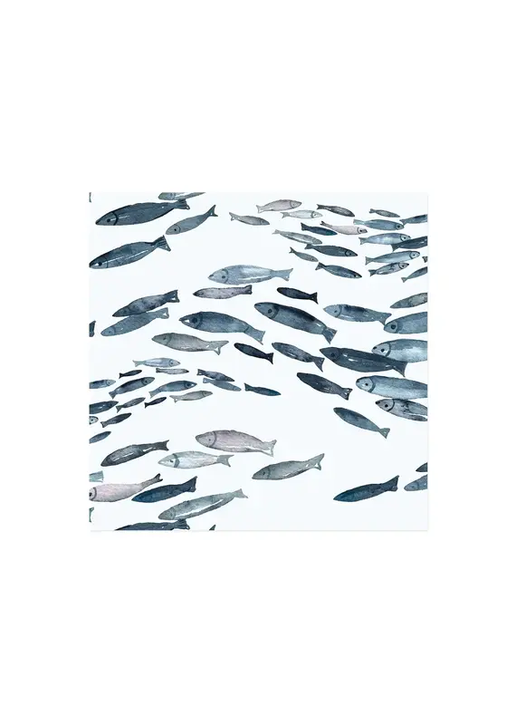 Harman Fishes Printed Lunch Napkin-20Pk