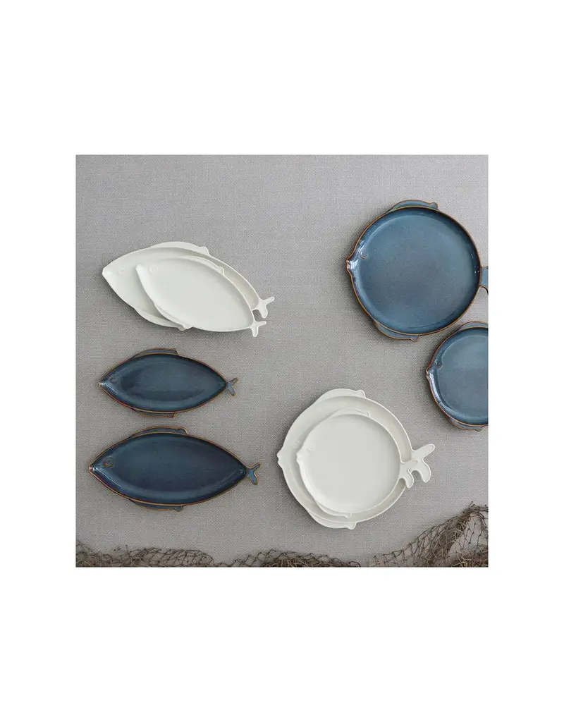 Harman Fish Serving Plate-Blue-S