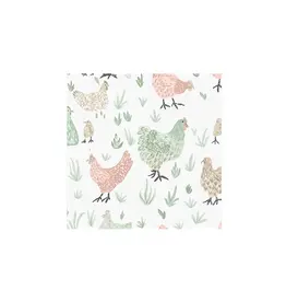 Harman Chickens Printed Cocktail Napkin 20Pk