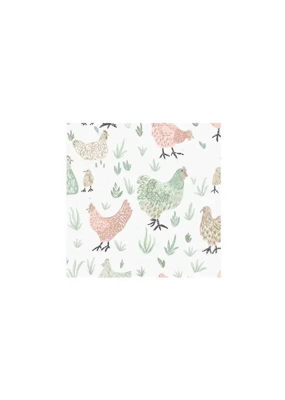 Harman Chickens Printed Cocktail Napkin 20Pk