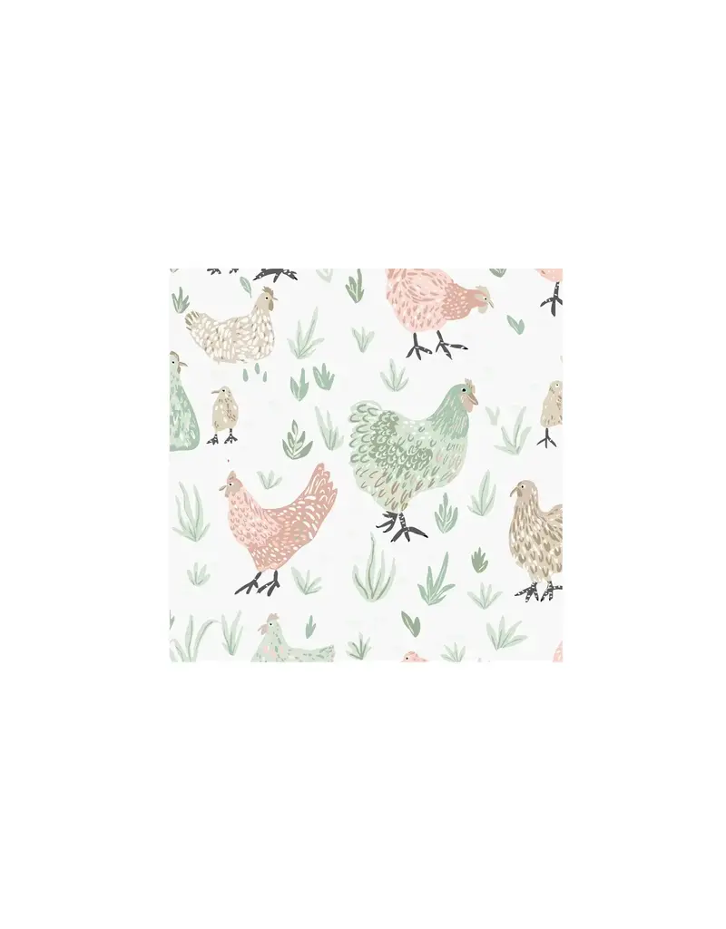 Harman Chickens Printed Cocktail Napkin 20Pk