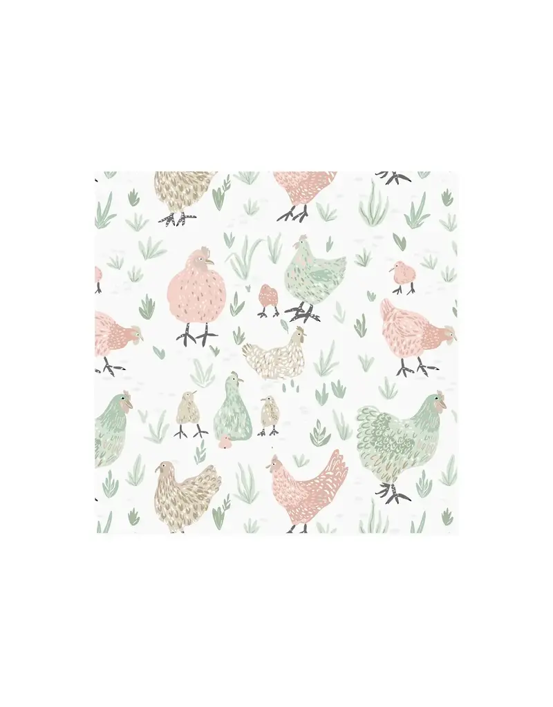 Harman Chickens Printed Lunch Napkin 20Pk