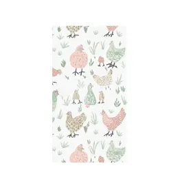 Harman Chickens Printed Guest Napkin 16Pk