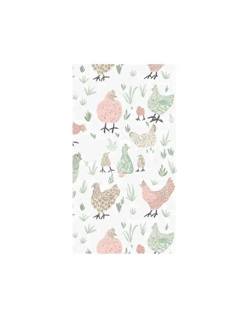 Harman Chickens Printed Guest Napkin 16Pk
