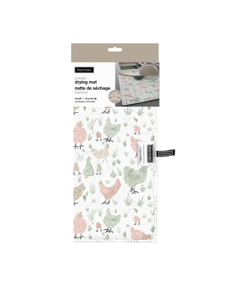 Harman Chickens Printed Drying Mat