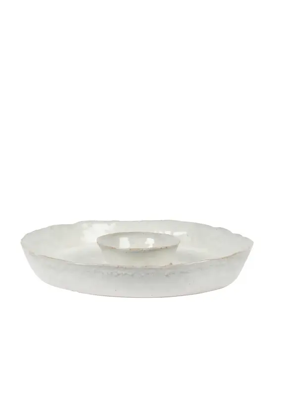 Harman Palermo Dip Serving Platter White-11 X 11 X 1.5