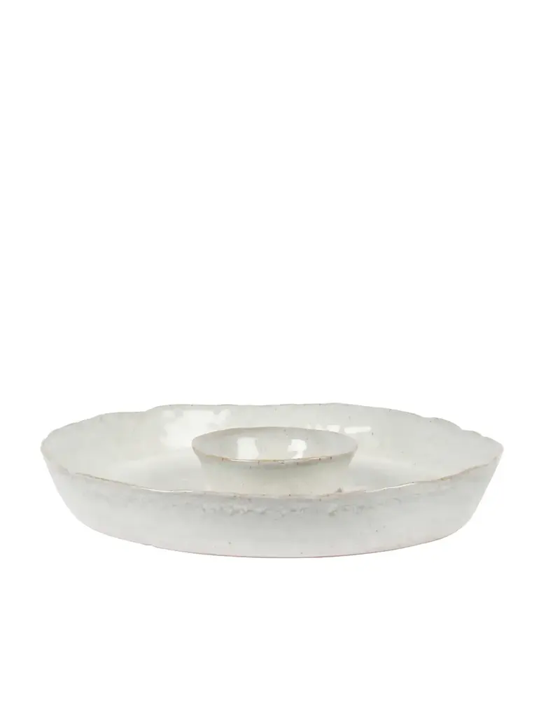 Harman Palermo Dip Serving Platter White-11 X 11 X 1.5