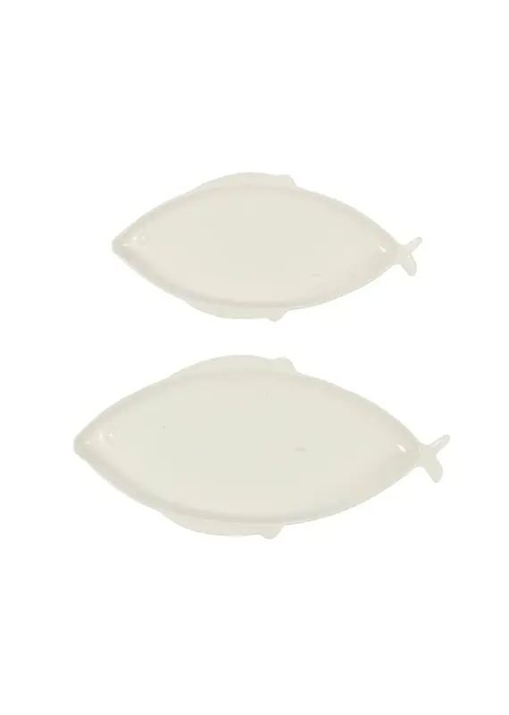 Harman Fish Serving Plate-White-L