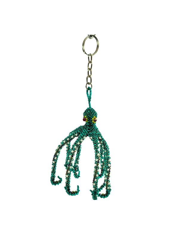 Tribal Roots Octopus Keychain