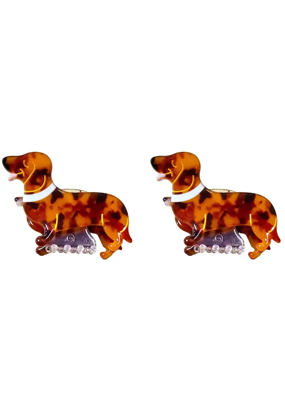 Shag Wear Dachshund Hair Claw-Set of 2