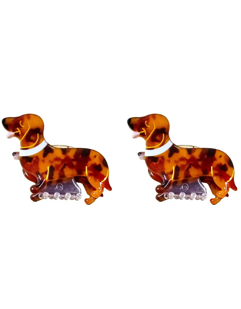 Shag Wear Dachshund Hair Claw-Set of 2