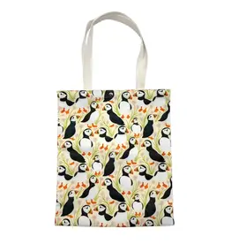 Shag Wear Puffins - Canvas Shopping Bag