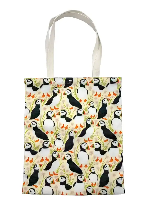 Shag Wear Puffins - Canvas Shopping Bag