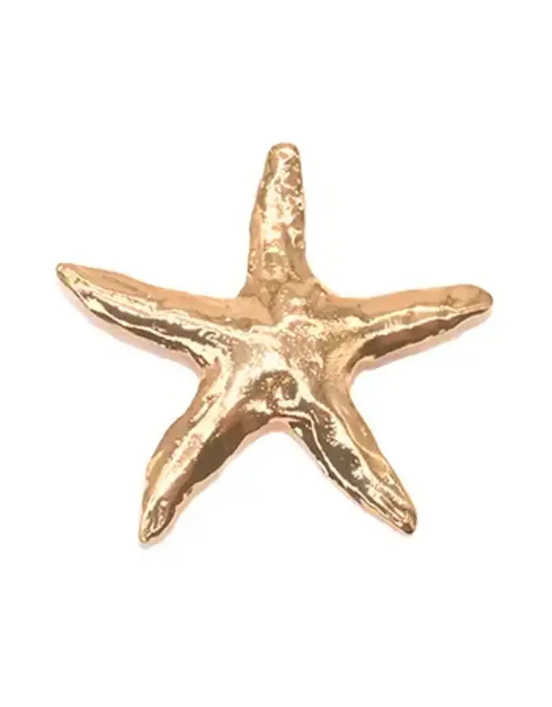 Shag Wear Starfish Brooch-Gold
