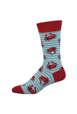 socksmith Crabby Crew-Blue Heather-Mens/7-12.5
