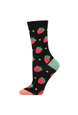 socksmith Strawberry Delight-Black-Womans/5-10.5