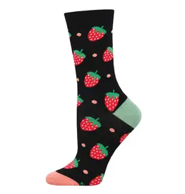 socksmith Strawberry Delight-Black-Womans/5-10.5