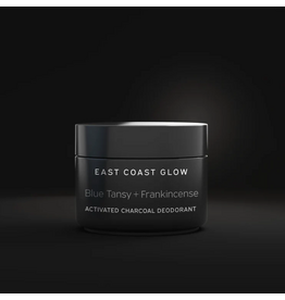 East Coast Glow Activated Charcoal Deodorant-Blue Tansy + Frankincense