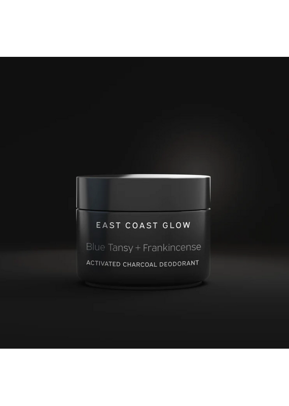 East Coast Glow Activated Charcoal Deodorant-Blue Tansy + Frankincense