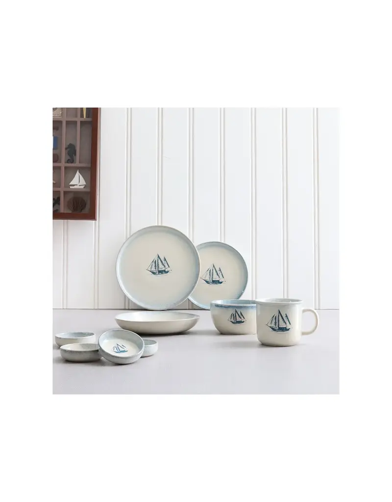 Harman Nautica Stoneware Low Bowl
