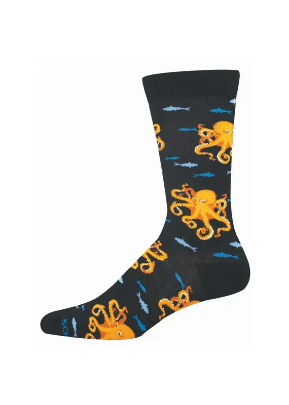 socksmith Octopuses Rule-Black-Men's/7-12.5