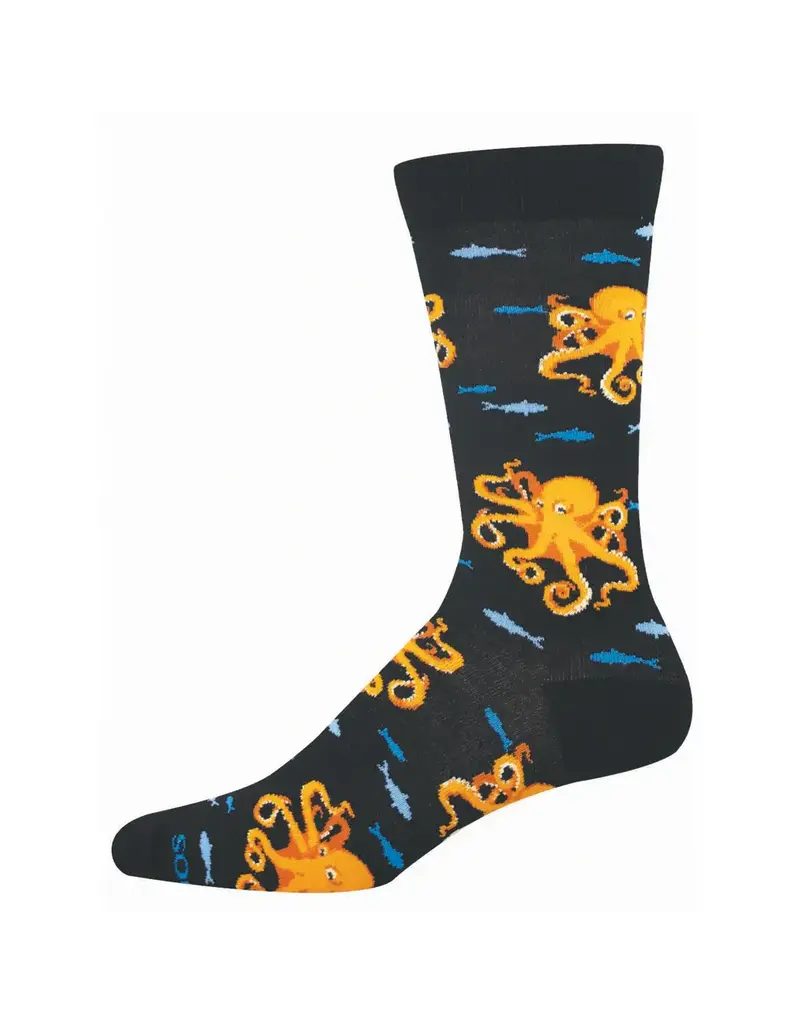 socksmith Octopuses Rule-Black-Men's/7-12.5