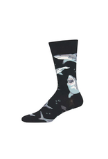 Socksmith Canada Inc Shark Chums-Black-Mens/7-12.5